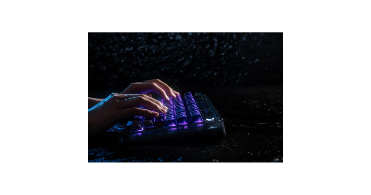8BitDoRetro 87 Mechanical Keyboard - Mecha BREAK, gaming toetsenbord  (Zwart/blauw, US lay-out, Kailh Box Jellyfish Pro Glaze, TKL, ABS keycaps, Hot-swap, Bluetooth LE 5.0, Wireless 2.4GHz, USB)