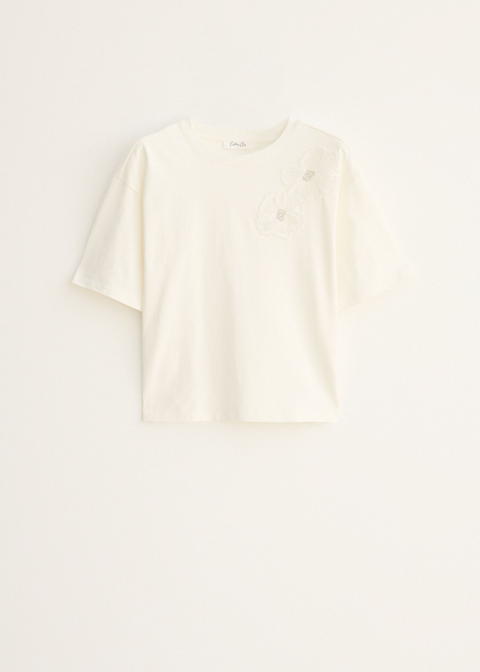 T-shirt met bloemen