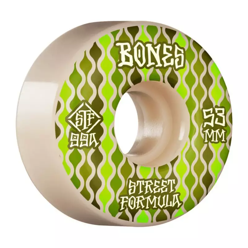 Roues skate BONES (x4) Stf V2 Retros Locks Vert 99A