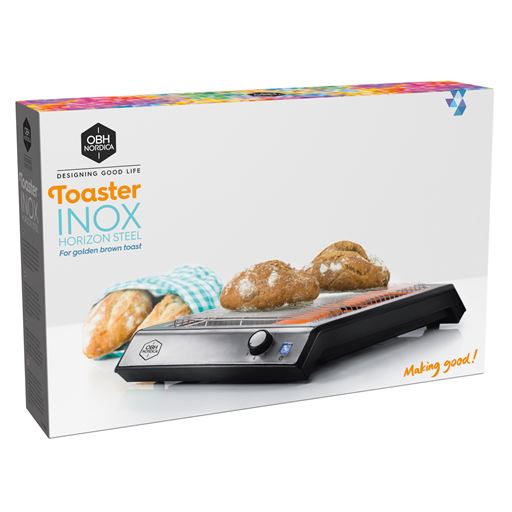 OBH Nordica Inox Horizon Steel 2639 Toaster