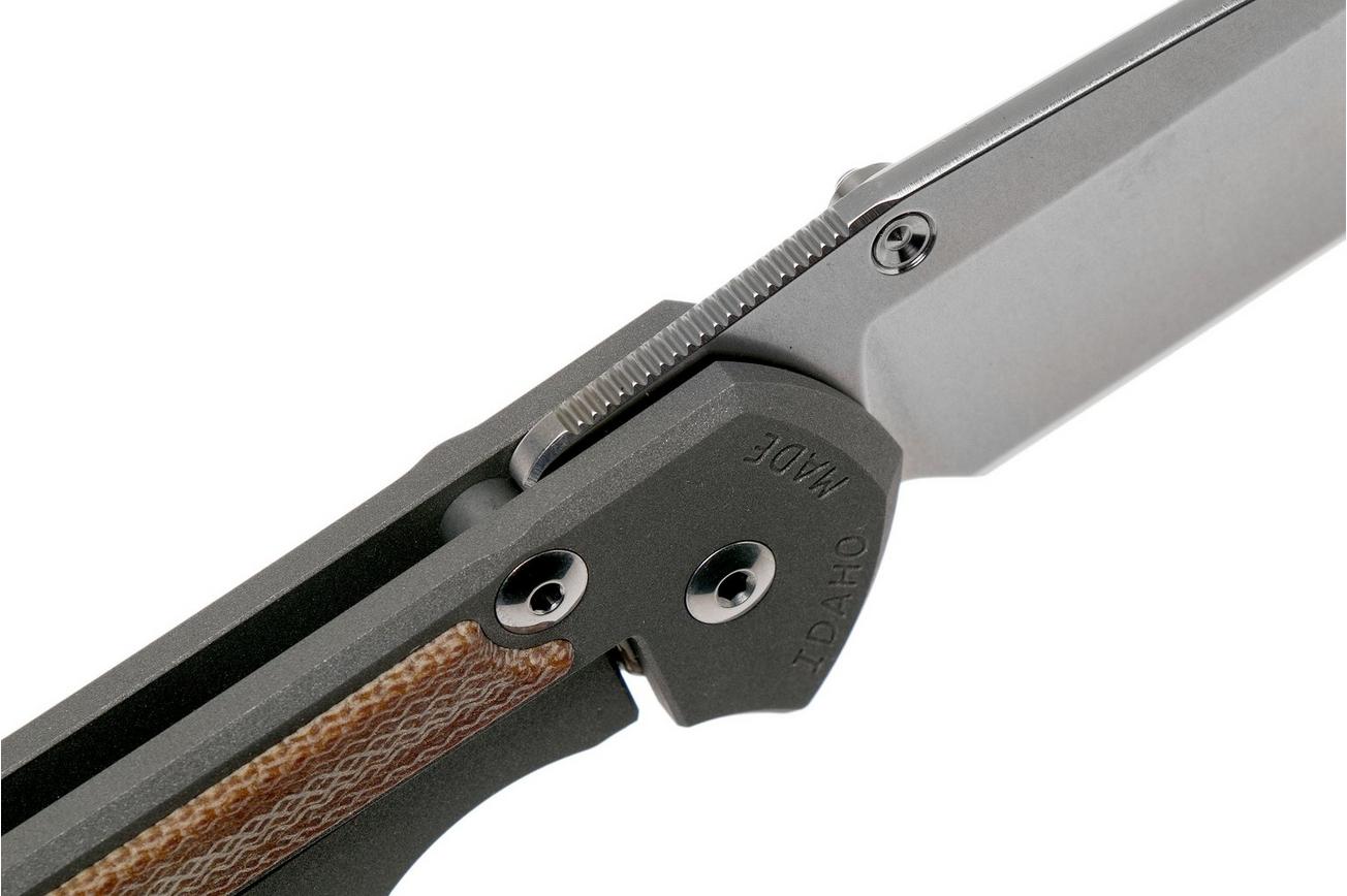 Chris Reeve Sebenza 31 Large Natural Micarta inlay L31-1212 zakmes