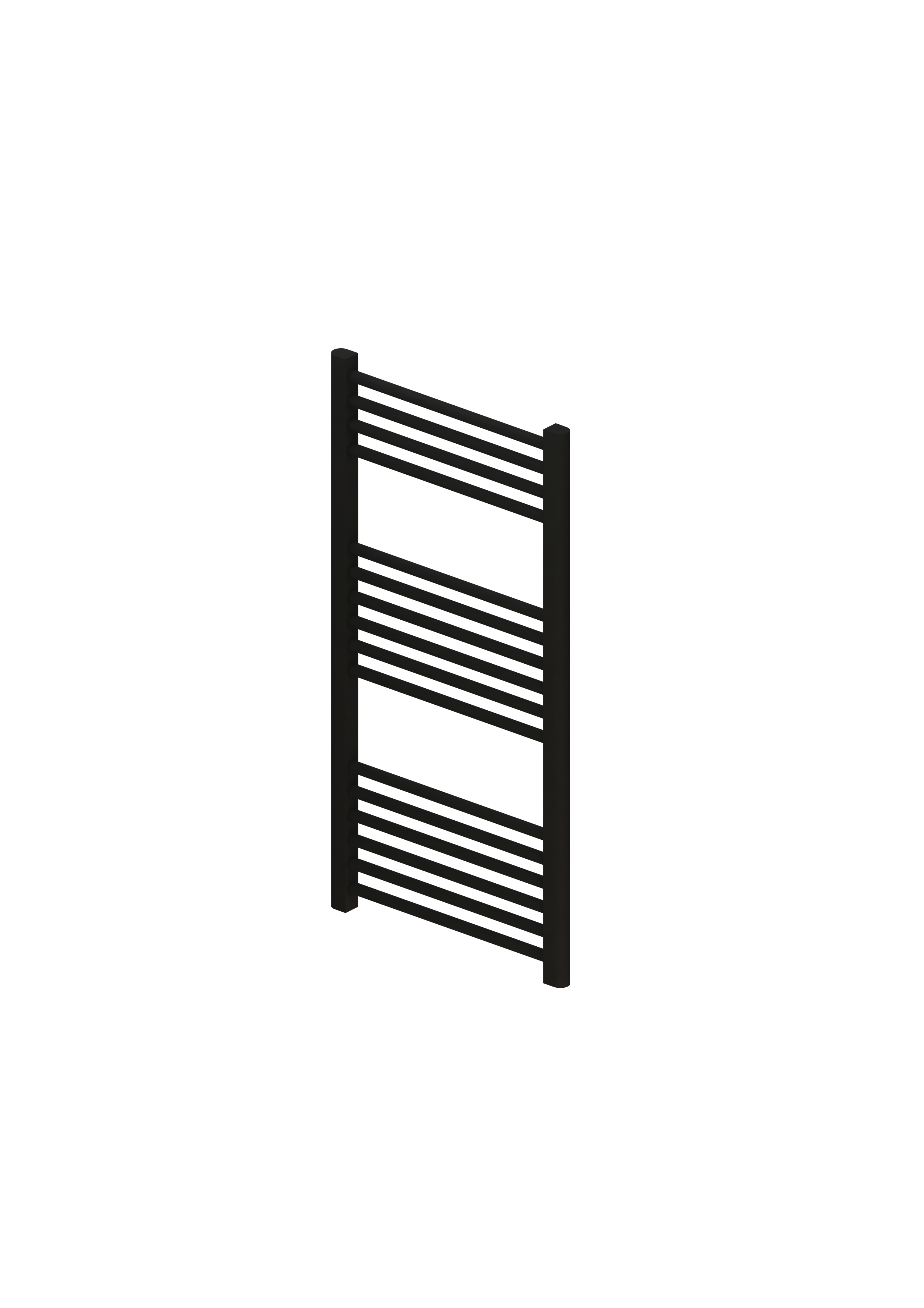 Eastbrook Wingrave verticale verwarming 100x60cm mat zwart 573 watt