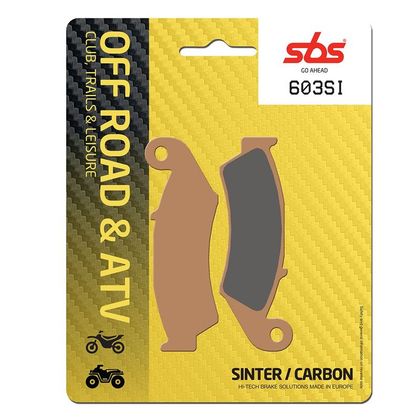 Plaquettes de freins SBS 603SI Sinter Métal Fritté avant