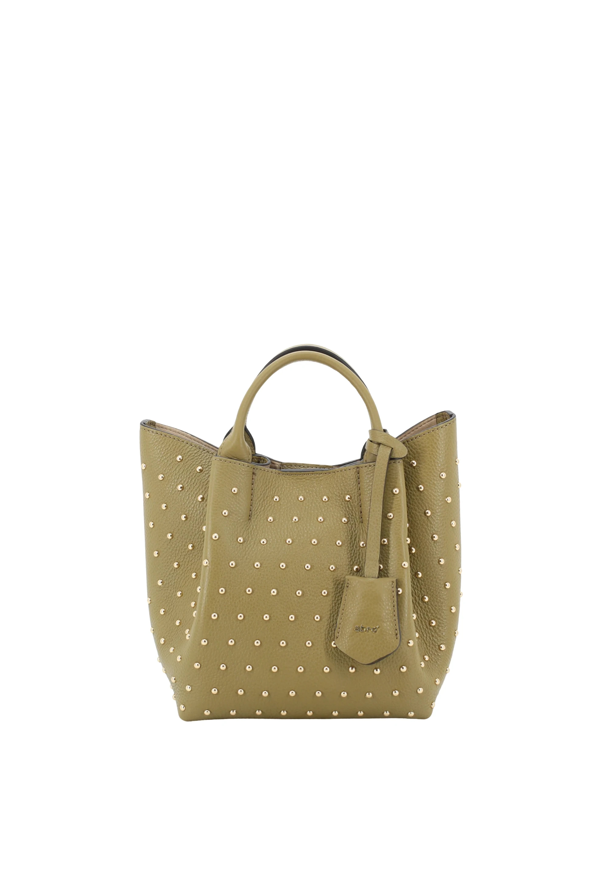 Shopper ESSENTIAL studs small Leather Agave Standard