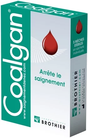 Coalgan, 5 mèches stériles en sachet individuel