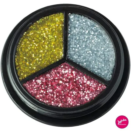 Jofrika Glitter Trio silber gold pink, 3g
