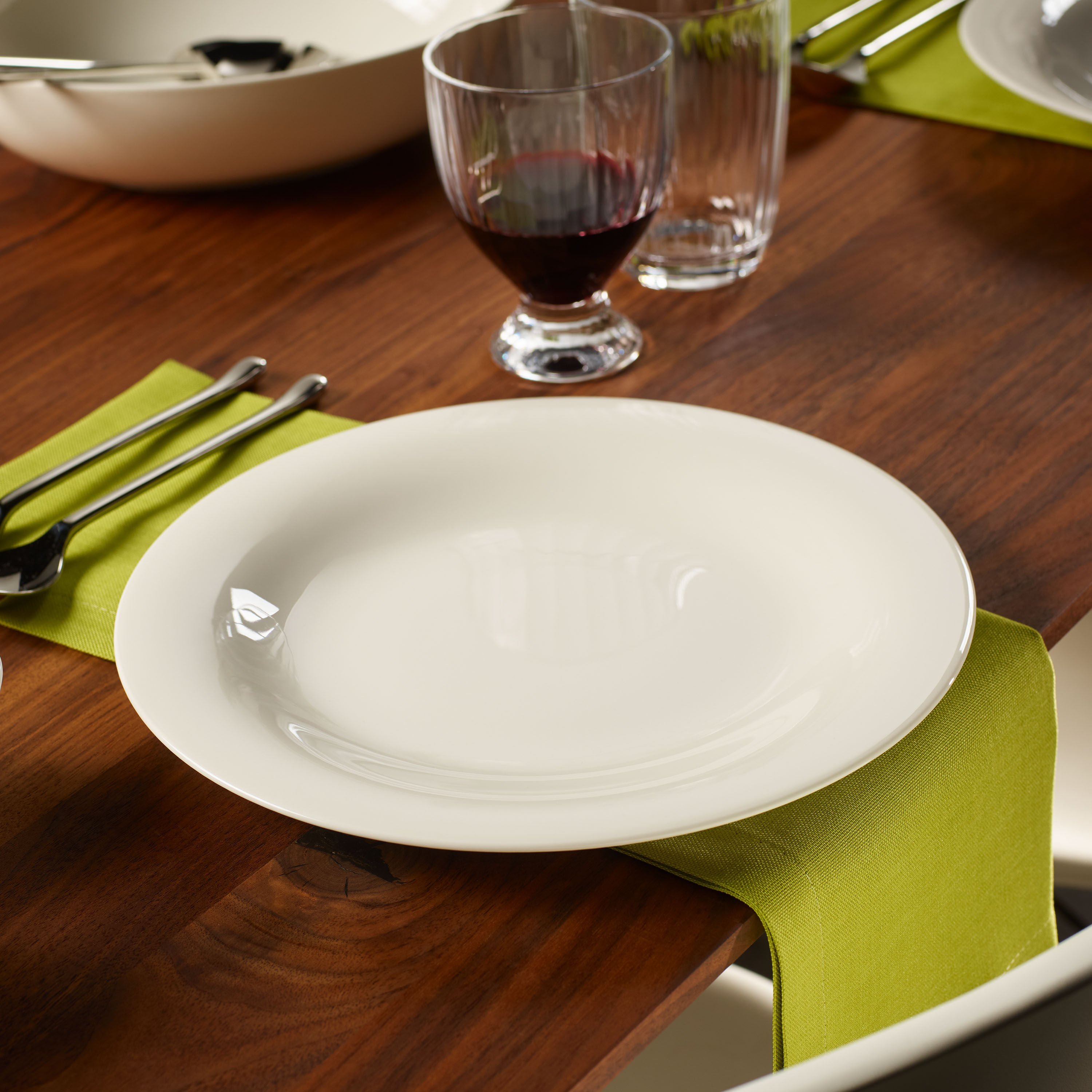 New Cottage Dinner plate White, 10.6'', Premium Porcelain
