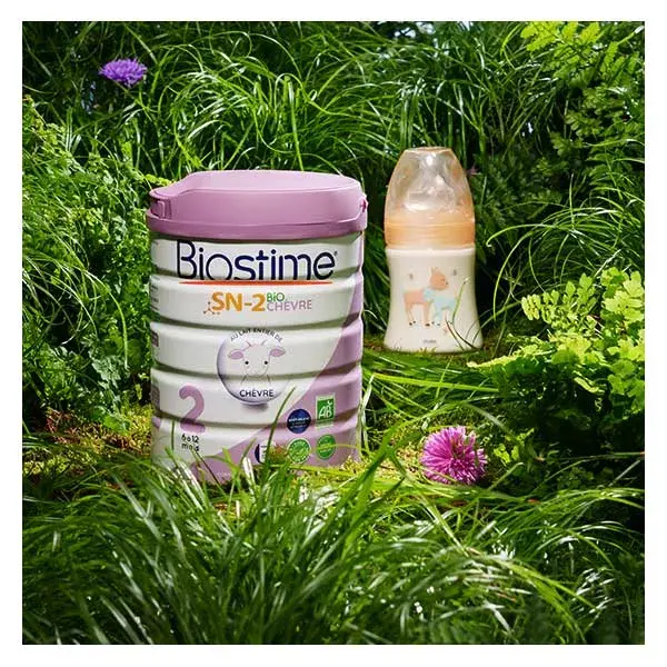 Leite de cabra orgânico de transição Biostime, 2ª etapa, 800g