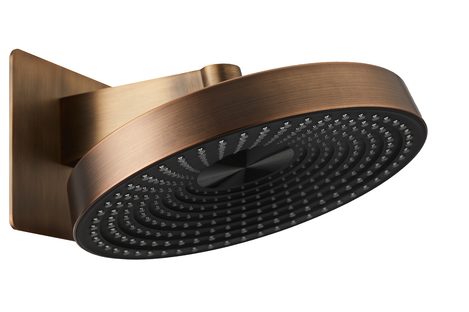 Saniclear Evolution inbouw regendouche rond met glijstang en 2 standen handdouche verouderd messing