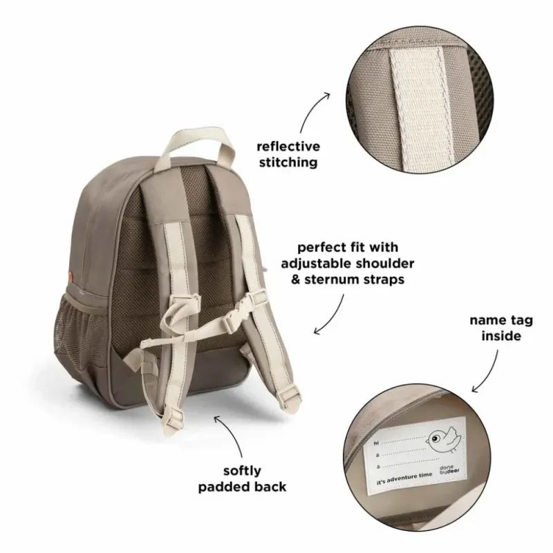 Doner by Deer Junior Ryggsekk - Tiny Trails Sand, 13 L.