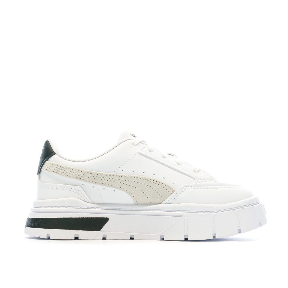 Puma Baskets Blanche/Beige Fille Puma Mayze Stack
