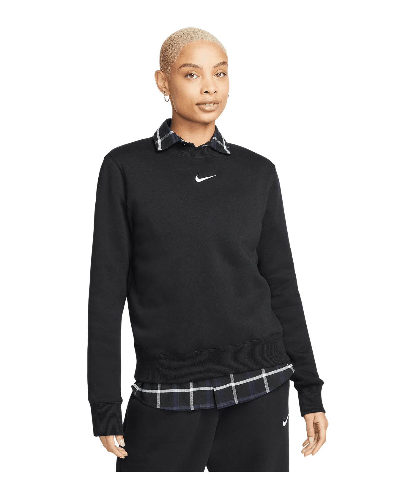 Nike Phoenix Fleece Sweatshirt Damen Schwarz F010