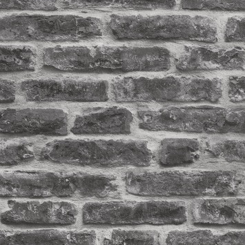 Vliesbehang Stenen grijs 7668