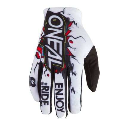 Gants cross O'Neal MATRIX - VILLAIN - WHITE 2023 - Blanc
