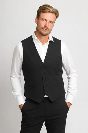 Suitable BASE Gilet Zwart WC-SNEAK-BASE-ST-02 kopen