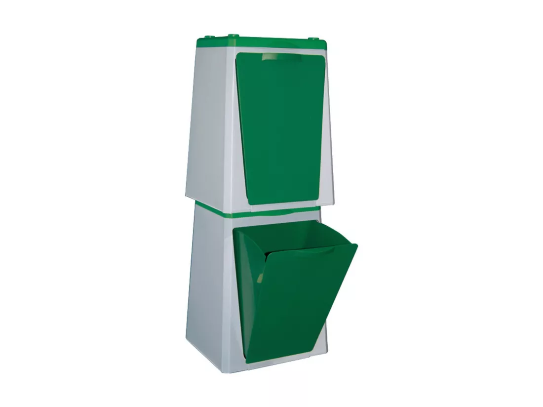 ECUBE - 2 bacs de recyclage modulaires Vileda 10L/pièce