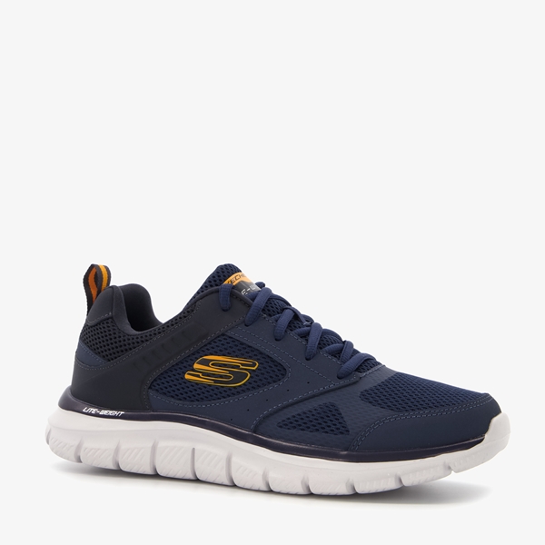 Skechers Track Syntac heren sportschoenen blauw