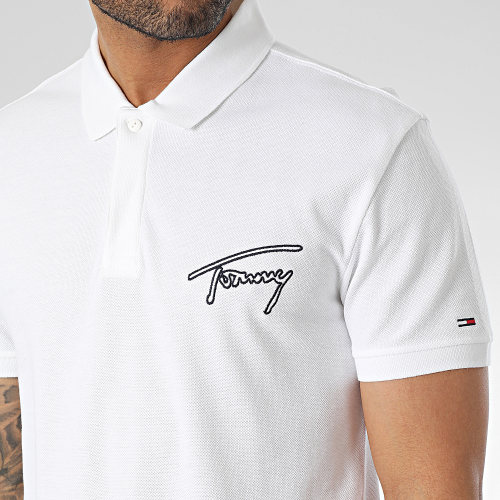 Polo Manches Courtes Classic Signature 6217 Blanc