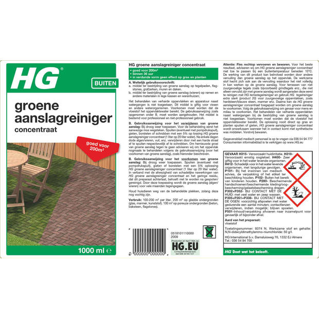 HG groene aanslagreiniger 1 L