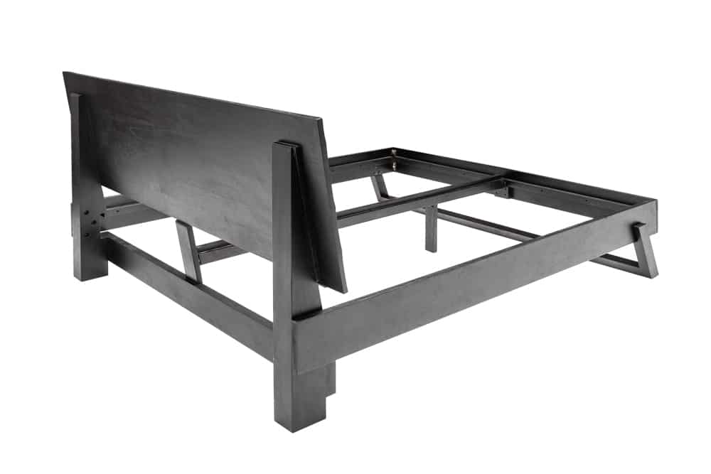 Design Bett SCORPION 180x200cm schwarz Mangoholz 3D Schnitzerei Massivholz Doppelbett