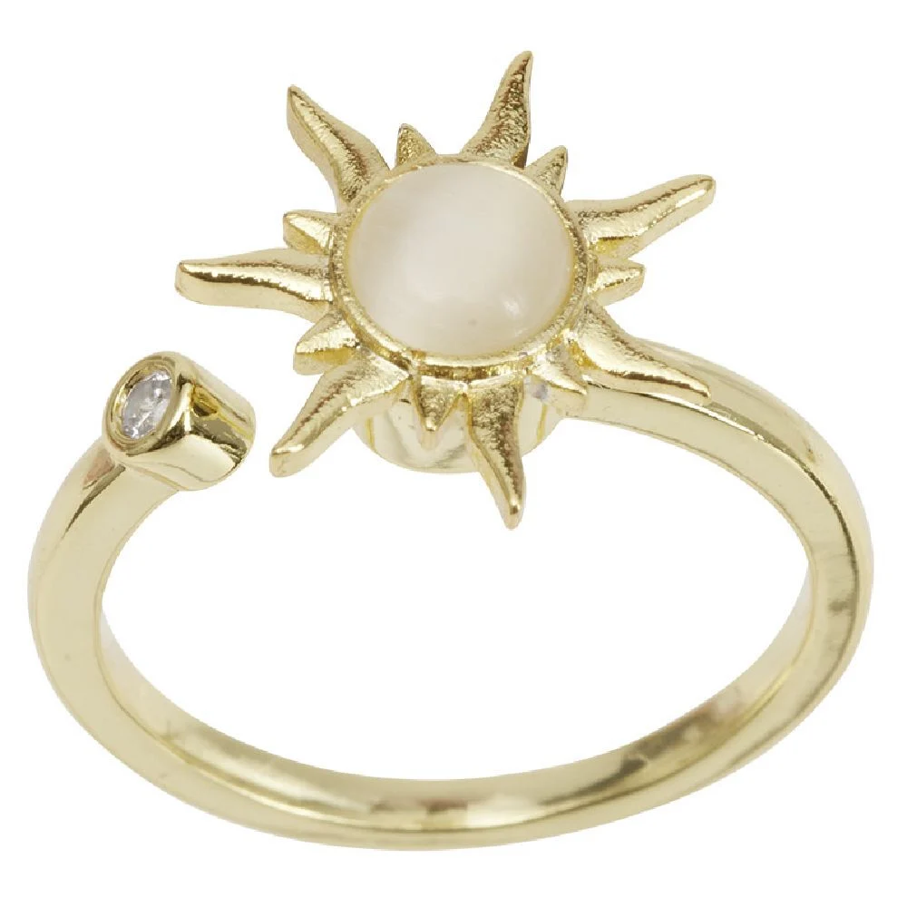Bague spinner multicolore