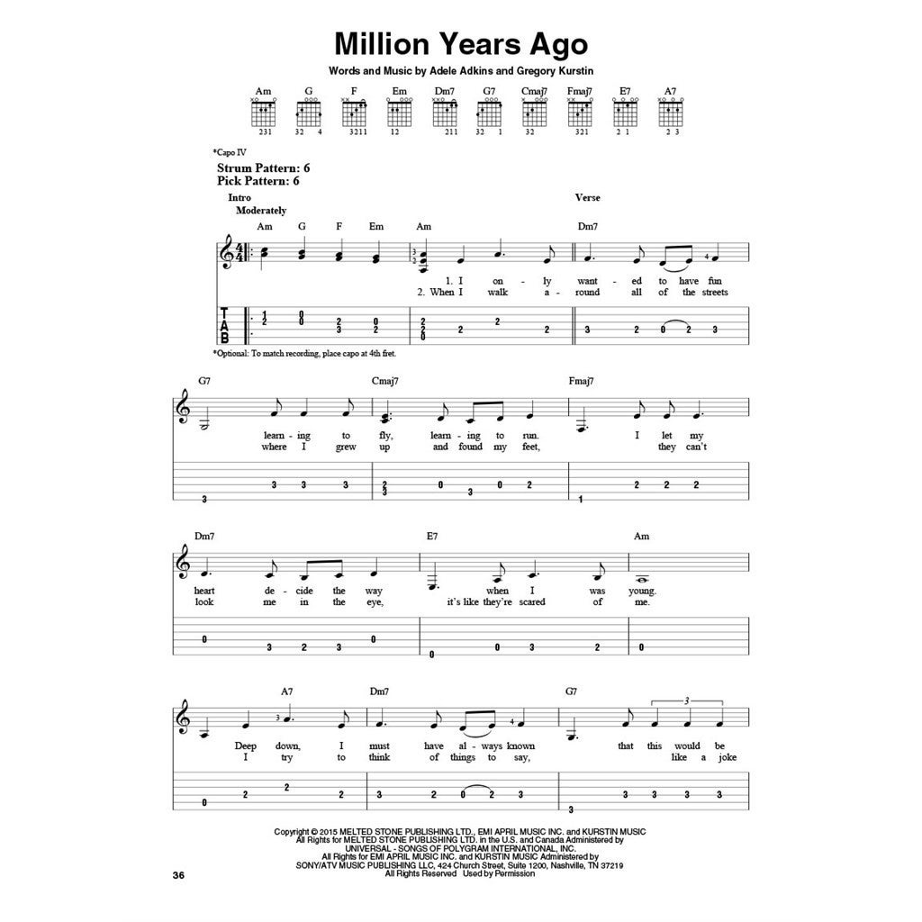 Hal Leonard Adele 25 songboek voor gitaar
