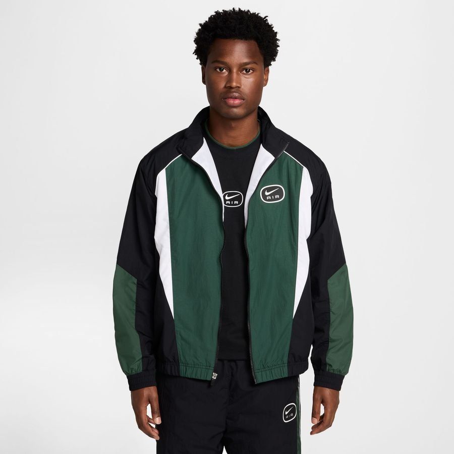 Nike Air Haut d'Entraînement NSW Woven - Noir/Vert/Blanc