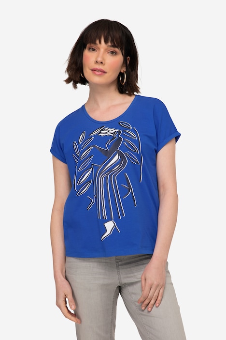 T-Shirt, oversized, Print, Rundhals