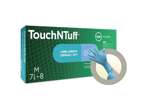 Ansell TouchNTuff 92665080 100 stk Nitril Engangshandske Størrelse (handsker): M, 7,5, 8 EN 21420:2020