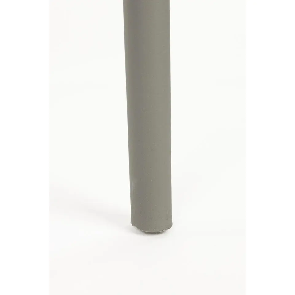 Tuinstoel Grijs Kunststof - 53x46x80cm - Serra - Set van 4