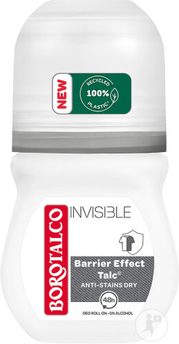 Borotalco Invisible Déodorant Roll-On 48h Extra Dry 50ml