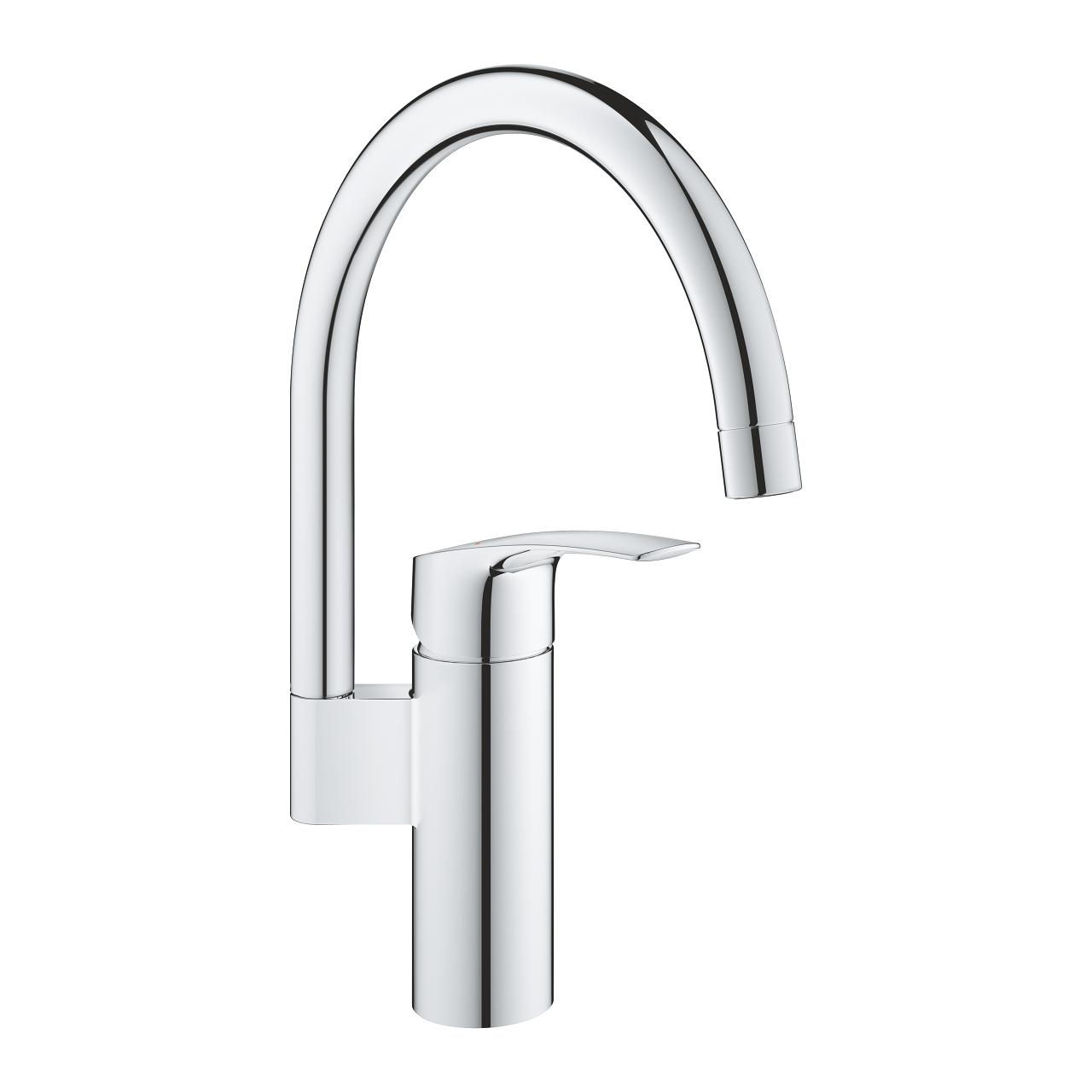 Grohe Eurosmart keukenkraan met ronde draaibare uitloop chroom