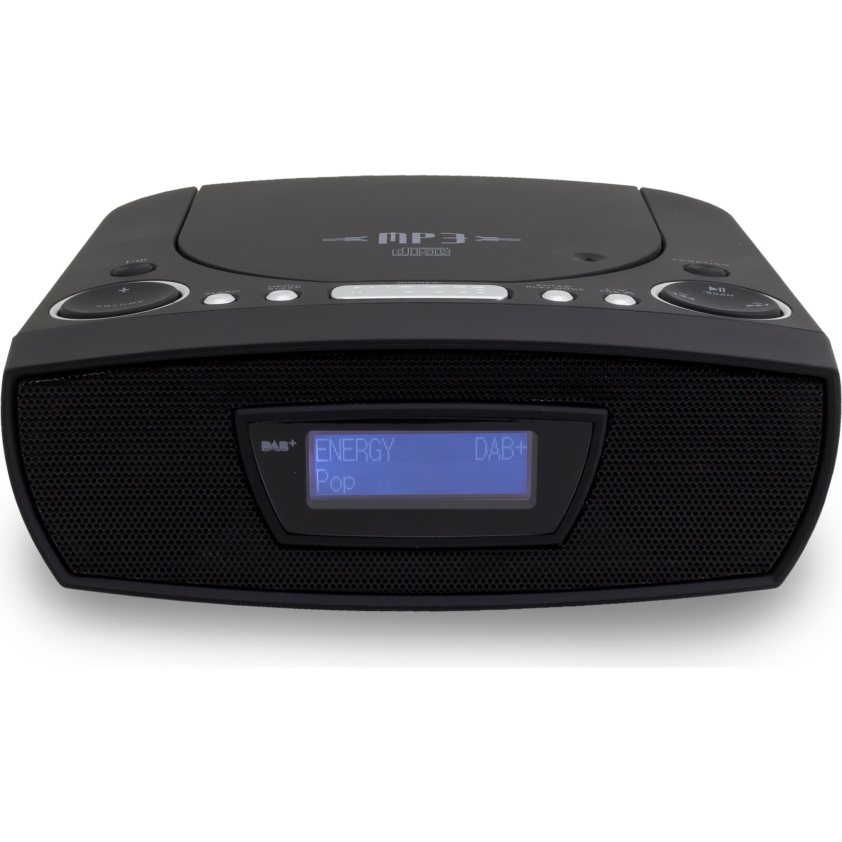 Soundmaster URD480SW DAB+/UKW Digitaluhrenradio mit CD/MP3/Resumée Funktion und USB, schwarz