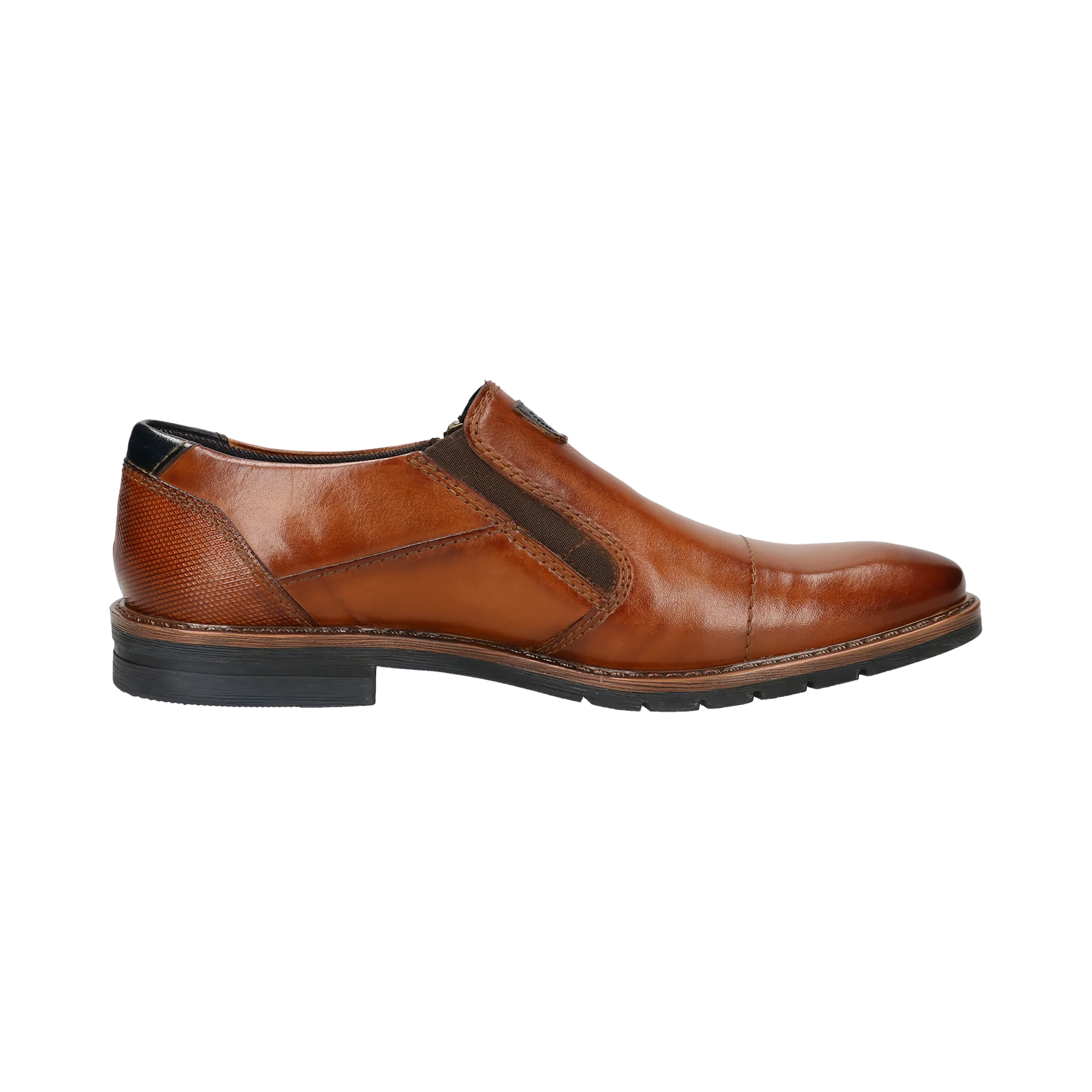 Leder Slip on cognac