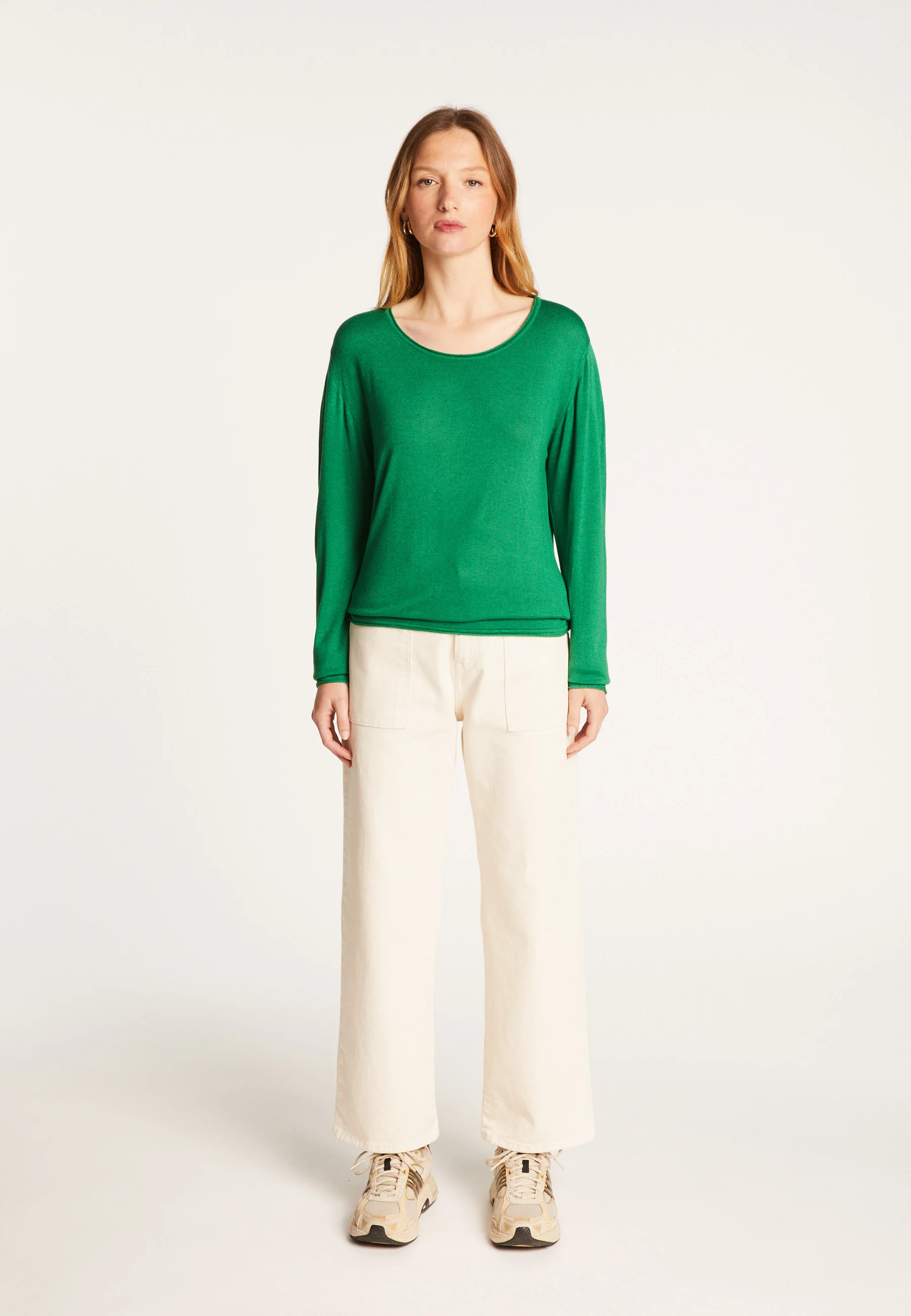 AEMILIAAH24 - T-shirt en fibre de bambou cachemire | Vert