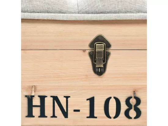 Banc de rangement 110 cm Bois de sapin massif