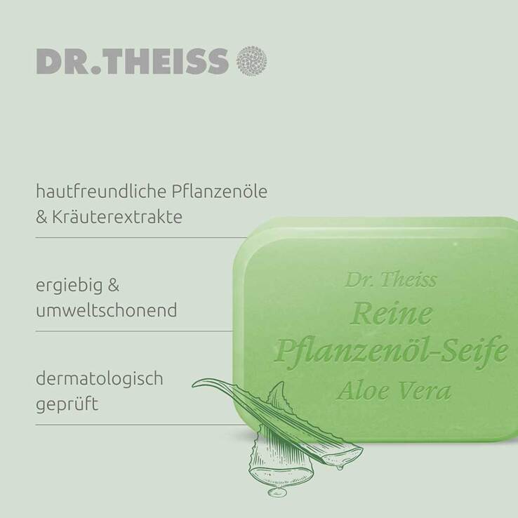 Dr. Theiss Aloe Vera reine Pflanzenölseife, 100 g