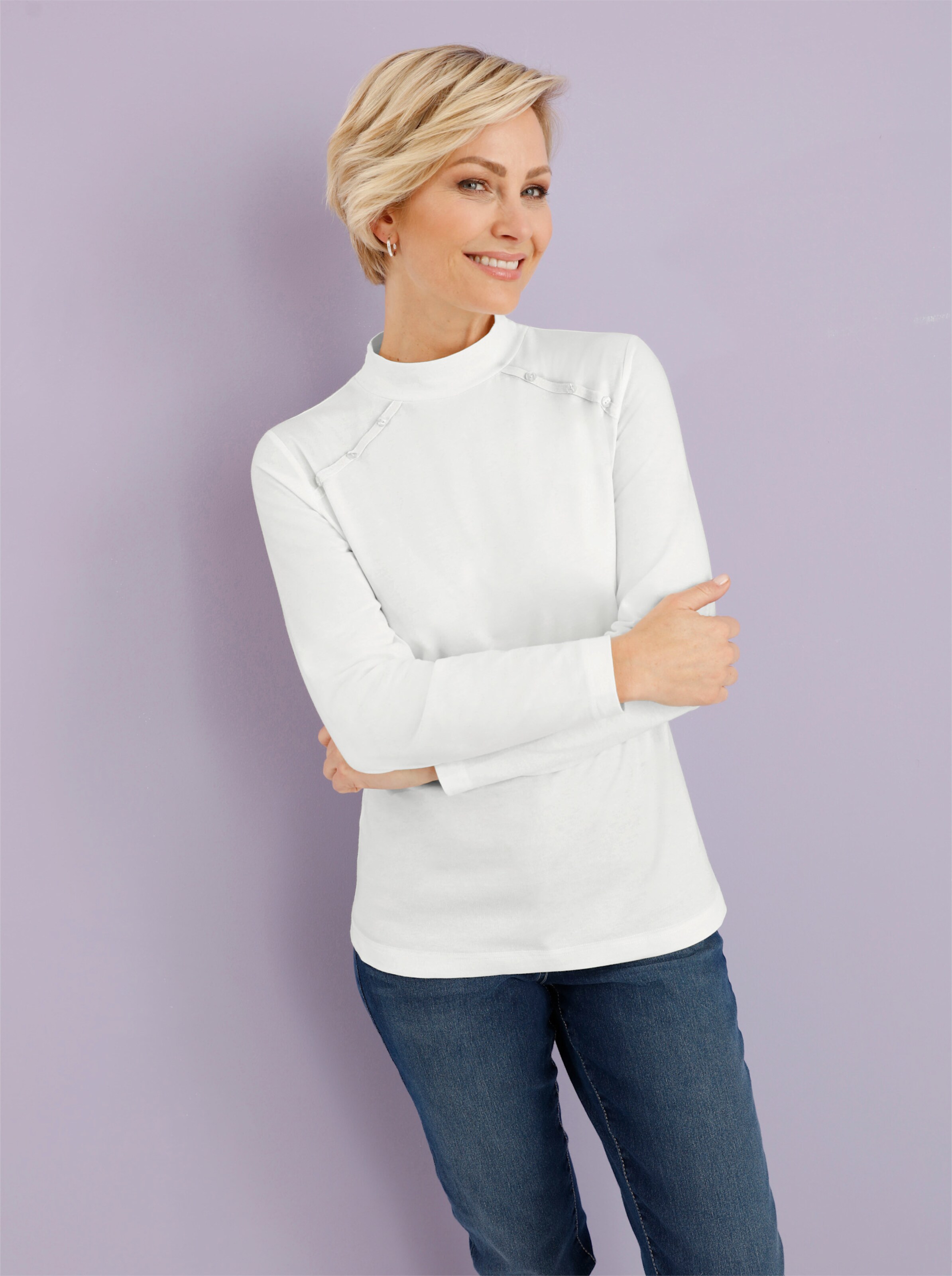 Stehkragenshirt