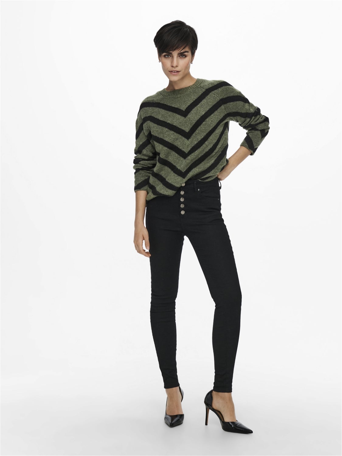 ONLELIZA Strickpullover Black