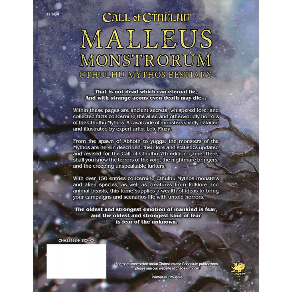 Call of Cthulhu 7th Ed - Malleus Monstrorum : Cthulhu Mythos Bestiary - Slipcase Set