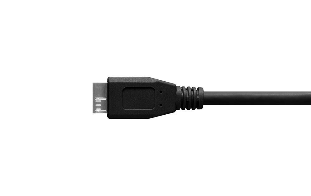 Kabel TetherPro USB-C zu 3.0 Micro-B, 4.6 m SchwarzUSB-C zu USB-Micro 3.0 Anschlusskabel