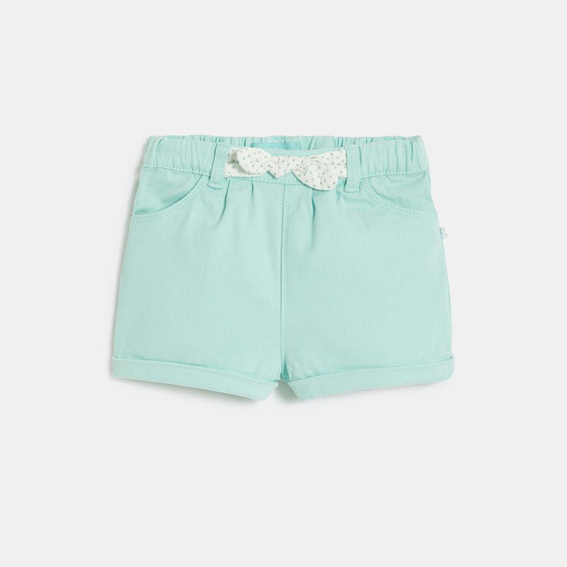 Short nœud fantaisie bleu bébé fille Bleu