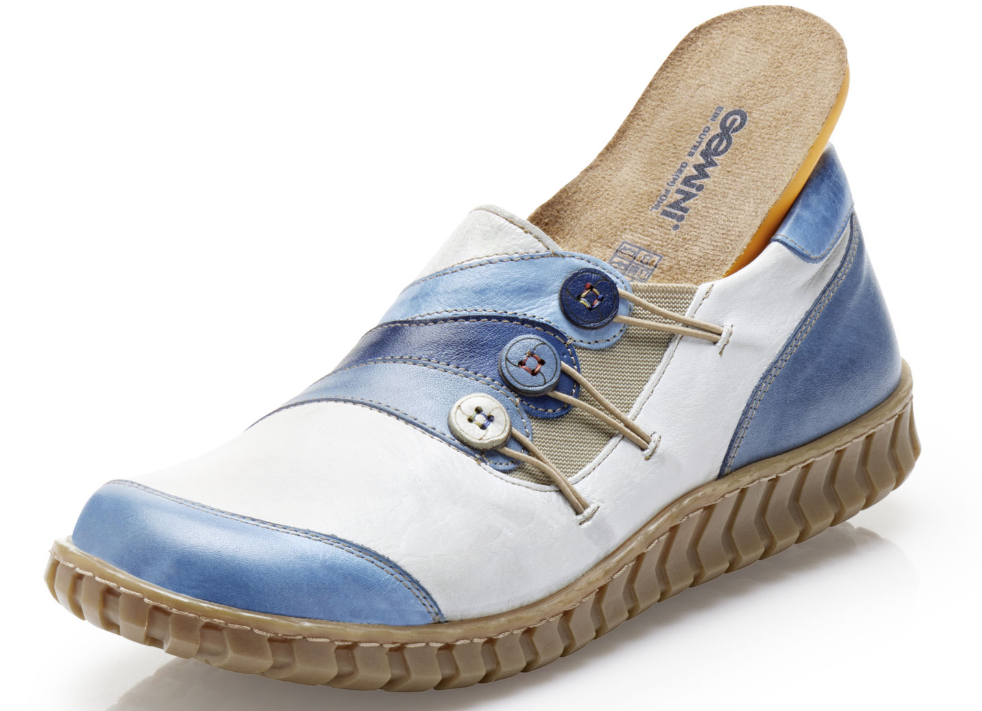 Gemini Slipper mit Zierknöpfen