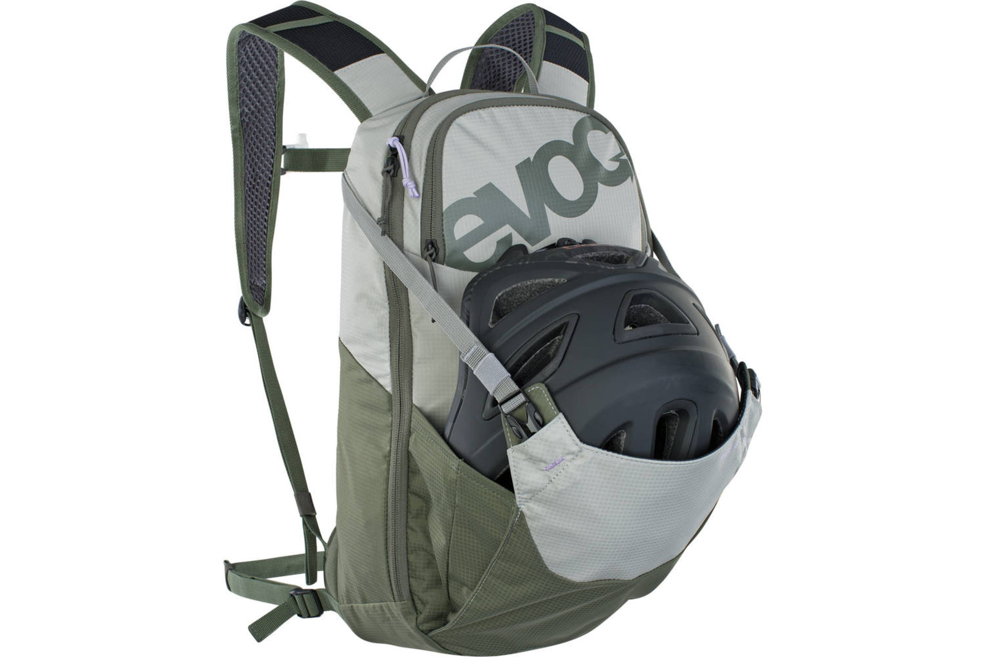Evoc Ride 8L + 2L Bladder Drinkrugzak Grijs/Olijfgroen