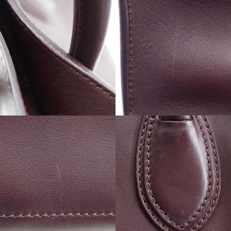 Celine Vintage Celine Luggage Burgundy