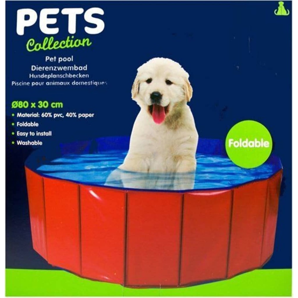 Piscine pliable pour animaux de compagnie 80x30 cm