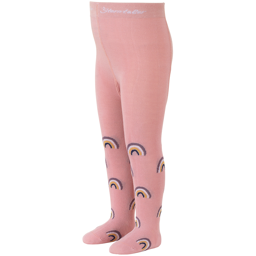 Sterntaler Strumpfhose Regenbogen + uni, 2er-Pack zartrosa