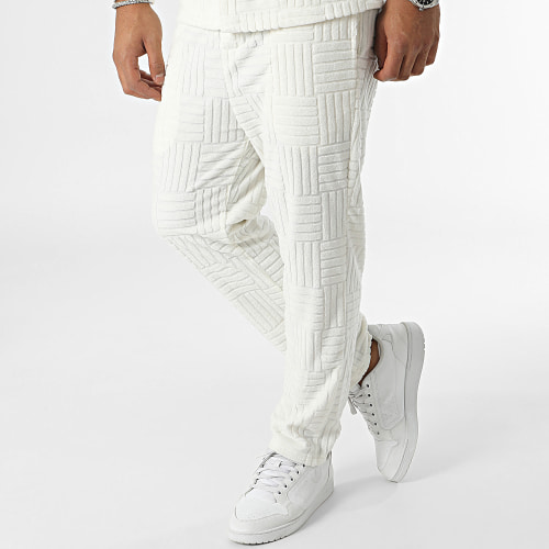 Ensemble Chemise Manches Longues Et Pantalon Jogging Beige