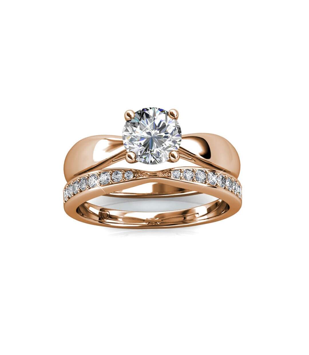 Bague Prestige - Or Rosé et Cristal