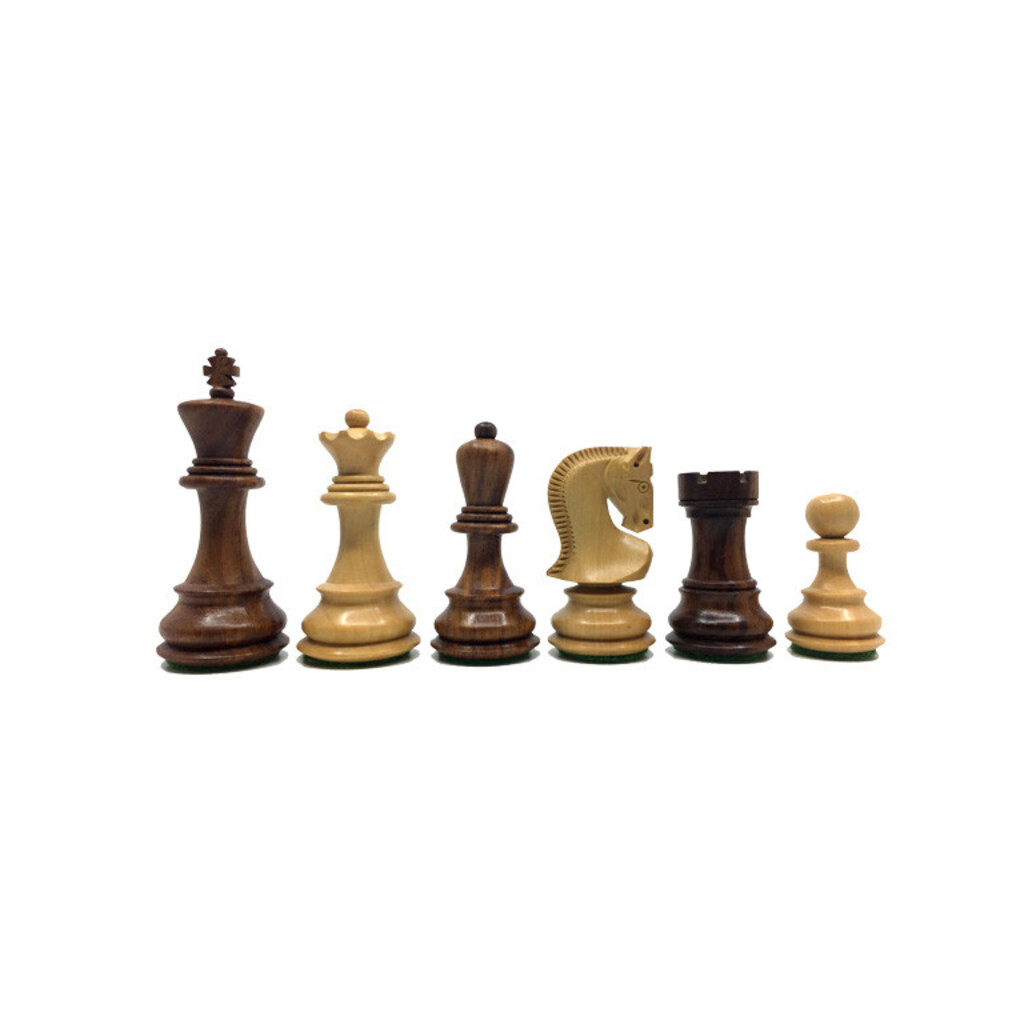 Pièces Echecs de Luxe 95mm Palissandre et Buis